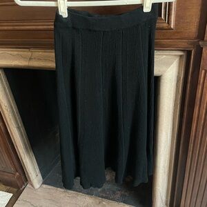 Chic Wish Elegant Black Women's Skirt Small Knitted